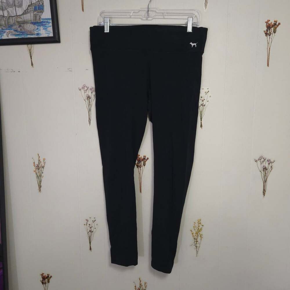 Victoria's Secret PINK Black Yoga Leggings Size L